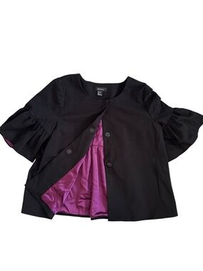 Karen Kane Black Label 3/4 bell sleeve jacket blazer Cardigan Sz: 2X